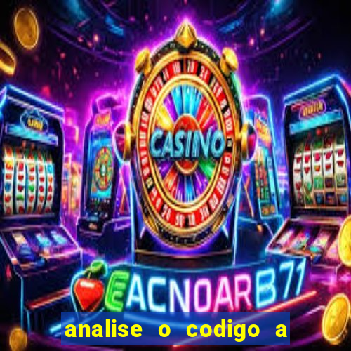 analise o codigo a seguir 1 import javax.swing.joptionpane